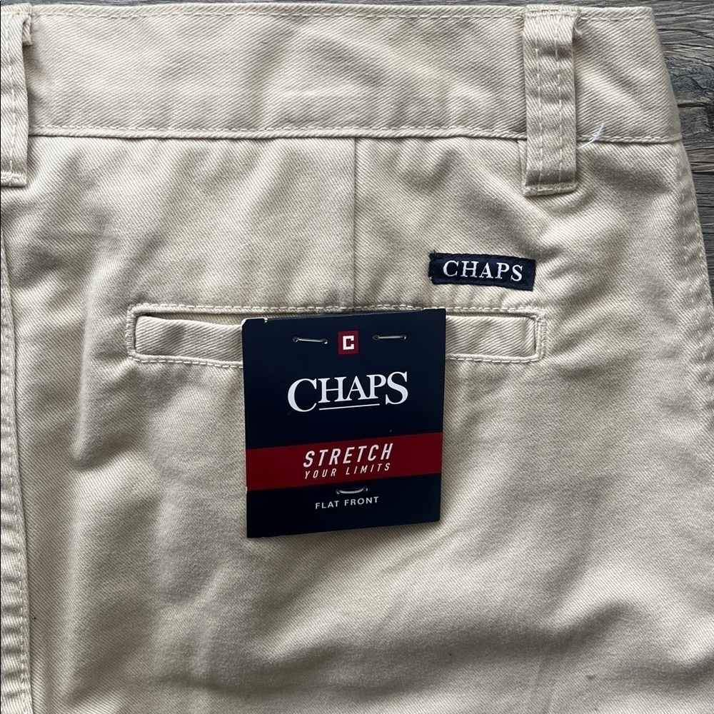 CHAPS NWT Youth Formal Khaki Pants, Boys Sz 18 - Picture 6 of 9